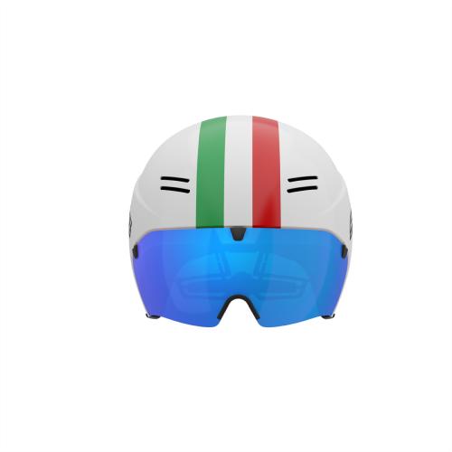 Preview: Salice Skihelm Chrono - white ITA visiera pc RW blue